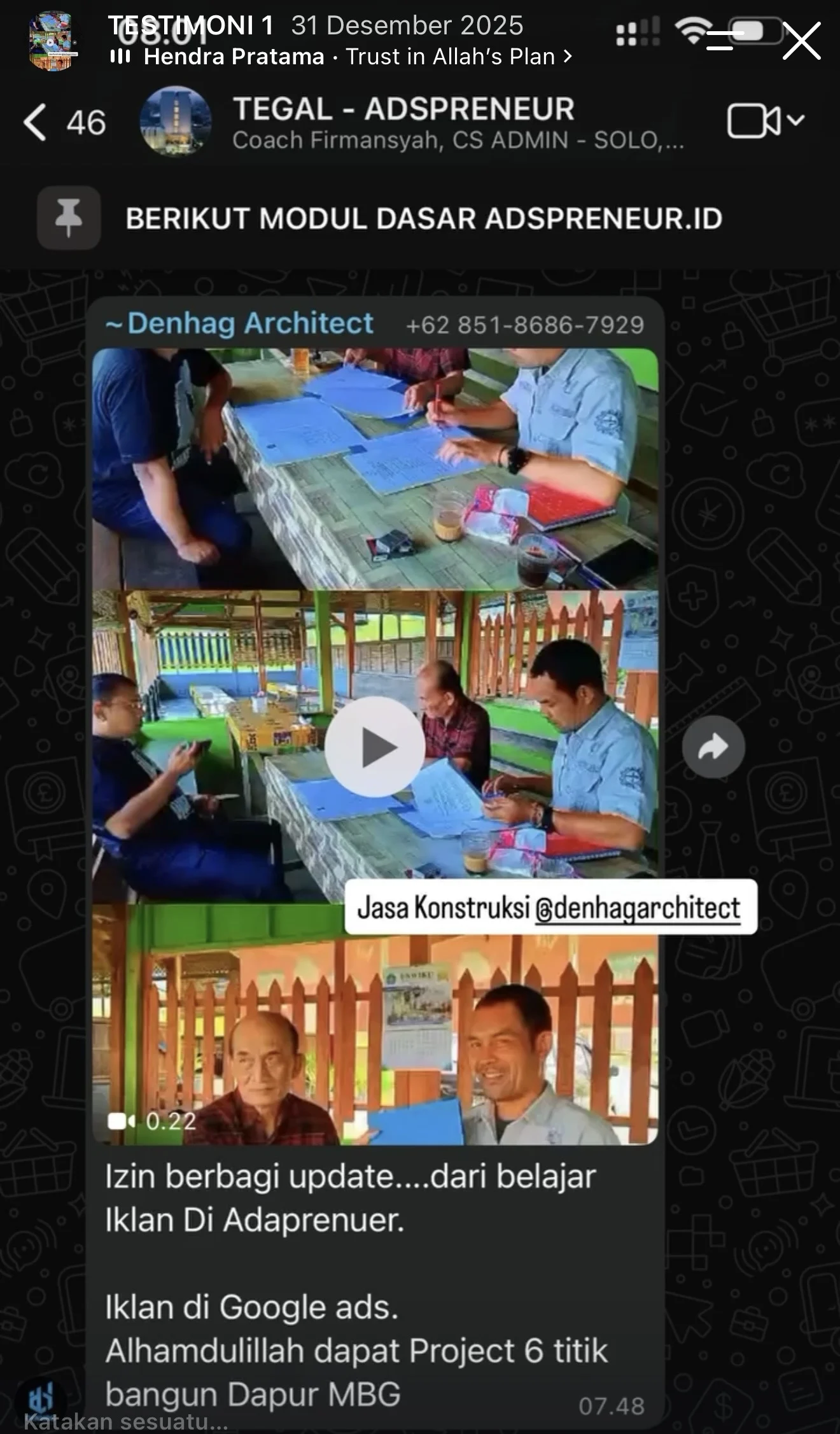Dapat project 6 titik